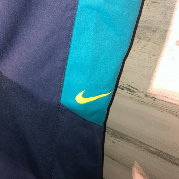 Nike elite sweatpants blue and yellow size small gym workout sports sweatpants​​ - Picture 2 of 5